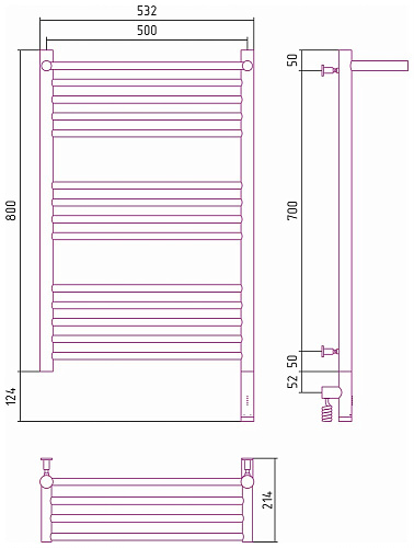Полотенцесушитель электрический Сунержа Богема с полкой 3.0 800х500 / МЭМ правый 31-5807-8050 Матовы Полотенцесушитель электрический Сунержа Богема с полкой 3.0 800х500 / МЭМ правый 31-5807-8050 Матовы