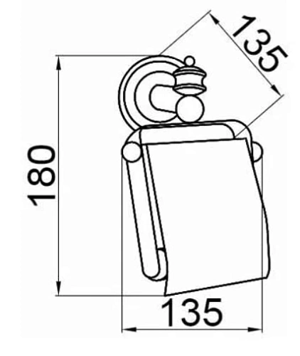 Держатель туалетной бумаги Boheme Vogue 10131 Держатель туалетной бумаги Boheme Vogue 10131
