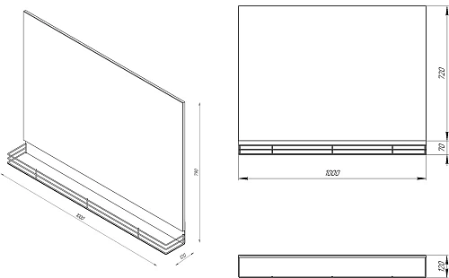 Мебель для ванной STWORKI Нюборг 100, в стиле лофт (комплект, гарнитур) 483918 Мебель для ванной STWORKI Нюборг 100, в стиле лофт (комплект, гарнитур) 483918