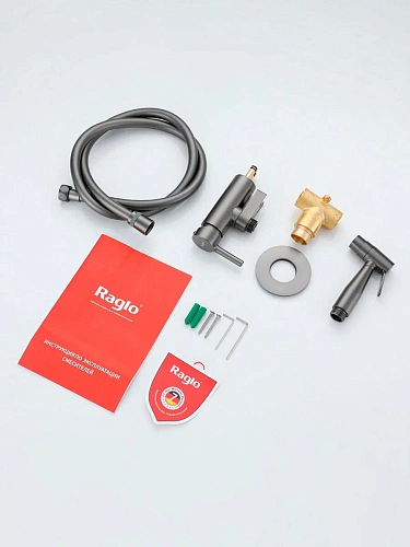 Гигиенический душ Raglo R20.54.09 встраиваемый, графит Гигиенический душ Raglo R20.54.09 встраиваемый, графит