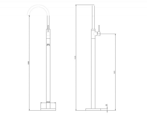 Смеситель для раковины ABBER Wasser Kreis AF8141RG розовое золото Смеситель для раковины ABBER Wasser Kreis AF8141RG розовое золото