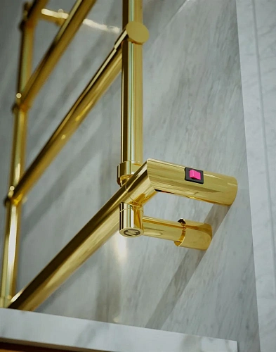 Полотенцесушитель электрический Margaroli Sole 542 BOX 5424704GONB 47 x 66 см, золото Полотенцесушитель электрический Margaroli Sole 542 BOX 5424704GONB 47 x 66 см, золото