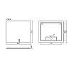 Зеркало Sancos SQUARE SQ800 800х700 с подсветкой Зеркало Sancos SQUARE SQ800 800х700 с подсветкой