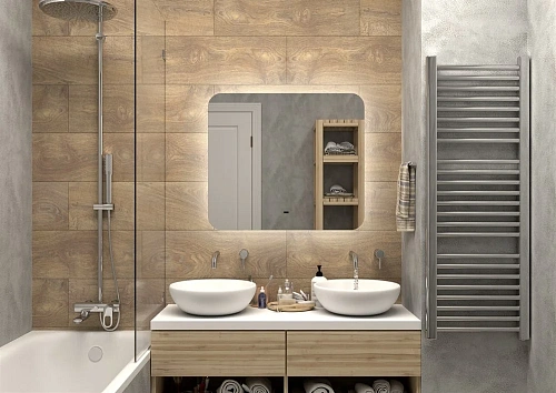 Зеркало DIWO Кострома 80 с подсветкой, прямоугольное, инфракрасное управление 543506 Зеркало DIWO Кострома 80 с подсветкой, прямоугольное, инфракрасное управление 543506