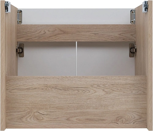 Тумба под раковину Aquanet Оптима 60 00344799 дуб светлый/белый сатин Тумба под раковину Aquanet Оптима 60 00344799 дуб светлый/белый сатин