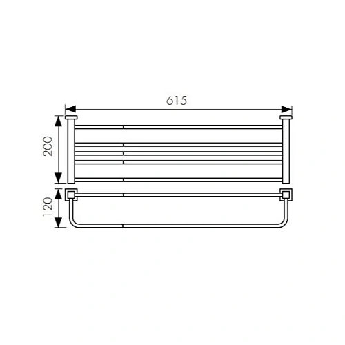 Полотенцедержатель Kaiser KH-2309 хром латунь Полотенцедержатель Kaiser KH-2309 хром латунь