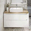 Тумба с раковиной STWORKI Берген 100 белая со светлой столешницей, раковина Bocchi Vessel 1172-061-0125 566606