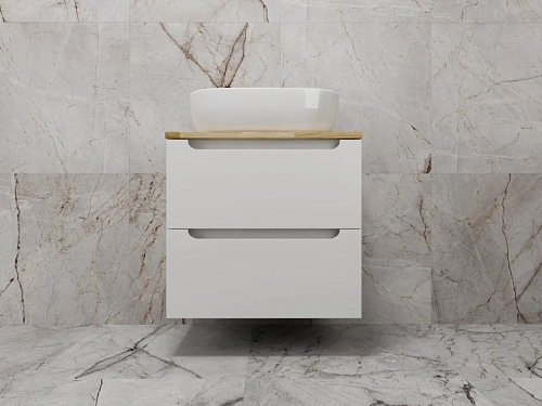 Тумба под раковину Style Line Бали 60 со столешницей белый софт подвесная ЛС-00002337 Тумба под раковину Style Line Бали 60 со столешницей белый софт подвесная ЛС-00002337