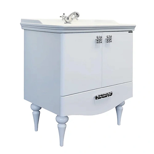 Тумба раковина Comforty Монако-80-1 00004136578 белый глянец раковина Comforty 3380 Тумба раковина Comforty Монако-80-1 00004136578 белый глянец раковина Comforty 3380