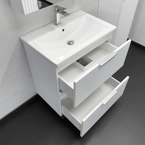 Тумба с раковиной Comforty Лима-70Н2 00-00019211 белый матовый раковина Como 70 Тумба с раковиной Comforty Лима-70Н2 00-00019211 белый матовый раковина Como 70