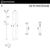 Душевой гарнитур WHITECROSS SET51MICRONIB брашированный никель Душевой гарнитур WHITECROSS SET51MICRONIB брашированный никель