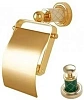 Держатель туалетной бумаги Boheme MURANO 10901-GR-G GOLD (бирюзовое)
