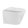 Унитаз подвесной ABBER Bequem AC1102MW белый матовый, безободковый с крышкой микролифт