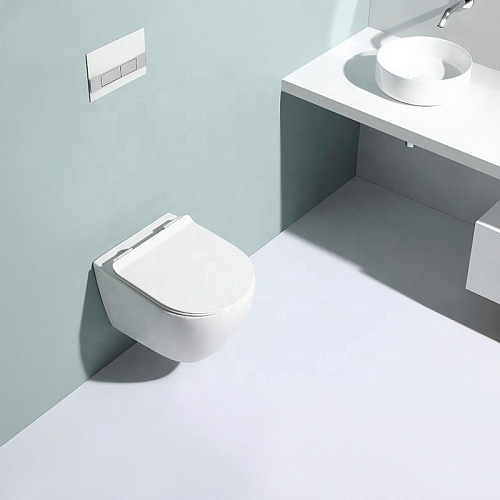 Унитаз подвесной Teso azaro Secretum TAU001 безободковый, цвет белый, сиденье soft-close ультратонк Унитаз подвесной Teso azaro Secretum TAU001 безободковый, цвет белый, сиденье soft-close ультратонк