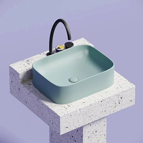 Раковина Ceramica Nova ELEMENT CN6052MLG Зеленый матовый накладная Раковина Ceramica Nova ELEMENT CN6052MLG Зеленый матовый накладная
