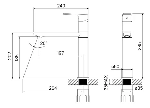 Смеситель для кухни Iddis Edifice EDISB00i05 Смеситель для кухни Iddis Edifice EDISB00i05