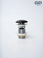 Донный клапан Gid с переливом Bl100-1 72202K черный глянцевый 7x7x10 Донный клапан Gid с переливом Bl100-1 72202K черный глянцевый 7x7x10