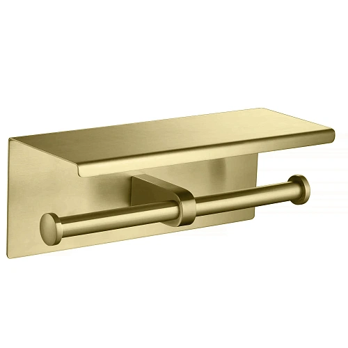 Держатель туалетной бумаги Aquatek Оберон AQ4909BG золото шлифованное Держатель туалетной бумаги Aquatek Оберон AQ4909BG золото шлифованное