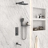Душевая система Vincea VSFW-431T1RGM встраиваемая, термостатический, 3 режима, вороненая сталь