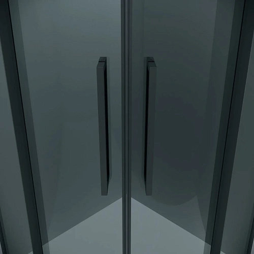 Душевой уголок GROSSMAN Cosmo 301.K33.02.9090.21.10 (90x90x195) полукруг,раздвижн,черн.матов,стекло тонирован Душевой уголок GROSSMAN Cosmo 301.K33.02.9090.21.10 (90x90x195) полукруг,раздвижн,черн.матов,стекло тонирован