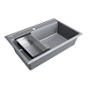 Кухонная мойка Paulmark STEPIA 80 с коландером ADVANCE брашированная PM117551-GRM+A375-BS Кухонная мойка Paulmark STEPIA 80 с коландером ADVANCE брашированная PM117551-GRM+A375-BS