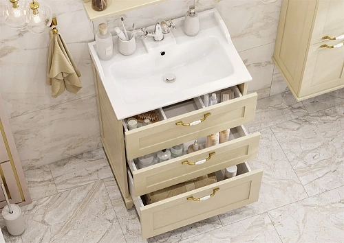 Тумба под раковину Aquaton Леон 65 Н дуб бежевый 1A194601LBPR0 Тумба под раковину Aquaton Леон 65 Н дуб бежевый 1A194601LBPR0