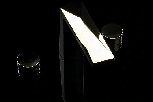 Смеситель на борт ванны Boheme Venturo 150-BG-DIAMOND на 3 отверстия черный-золото, ручка DIAMOND Смеситель на борт ванны Boheme Venturo 150-BG-DIAMOND на 3 отверстия черный-золото, ручка DIAMOND