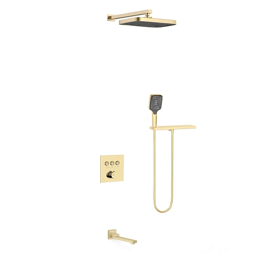 Душевая система Vincea VSFW-4311RBG встраиваемая, 3 режима, брашированное золото Душевая система Vincea VSFW-4311RBG встраиваемая, 3 режима, брашированное золото