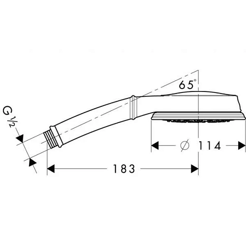 Душевая лейка hansgrohe Croma 100 Multi Classic 28539000 Душевая лейка hansgrohe Croma 100 Multi Classic 28539000
