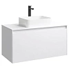 Корпус тумбы под раковину подвесной, 100 см без фасадов AQWELLA Mobi MOB0110W цвет белый Корпус тумбы под раковину подвесной, 100 см без фасадов AQWELLA Mobi MOB0110W цвет белый