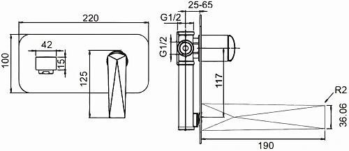 Смеситель для раковины Boheme VENTURO белый+золото 385-W встраиваемый Смеситель для раковины Boheme VENTURO белый+золото 385-W встраиваемый
