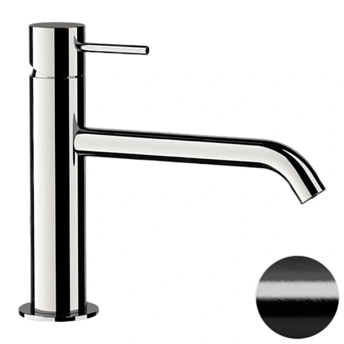 Смеситель для раковины Remer X Style X12ACFP, черный брашированный хром Смеситель для раковины Remer X Style X12ACFP, черный брашированный хром