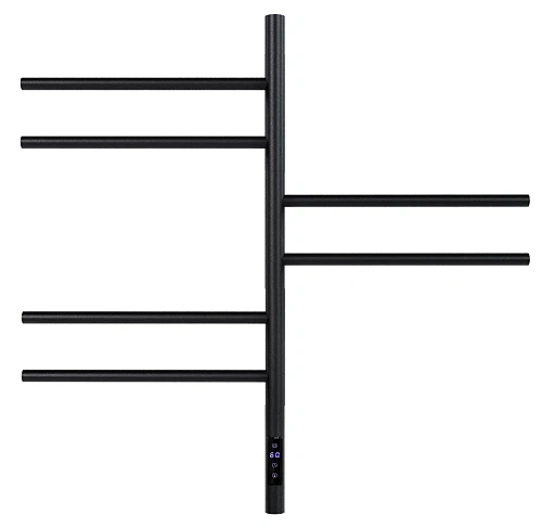 Полотенцесушитель электрический Vincea VTD-1S2CBE 43х80, черный, таймер Полотенцесушитель электрический Vincea VTD-1S2CBE 43х80, черный, таймер