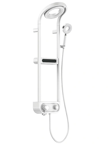 Душевая система AQUAme AQM 8004W с термостатом, Белый AQM8004W Душевая система AQUAme AQM 8004W с термостатом, Белый AQM8004W