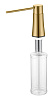 Картинка анонса товара «дозатор жидкого мыла boheme matt gold 630-mg встраиваемый, золото матовое»