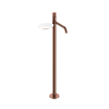 Картинка анонса товара «смеситель для раковины boheme stick 120-brb.3 напольный brushed bronze linea»