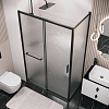 Боковая стенка GROSSMAN Style 200.K33.05.90.21.02 (90x195) черный матовый, стекло шиншилла Боковая стенка GROSSMAN Style 200.K33.05.90.21.02 (90x195) черный матовый, стекло шиншилла
