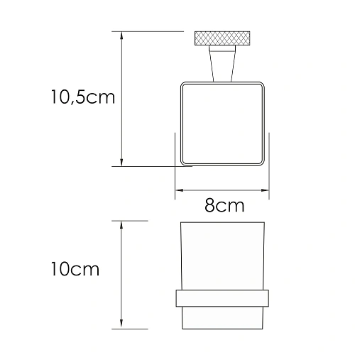 Стакан WasserKRAFT Mosel K-46628 хром Стакан WasserKRAFT Mosel K-46628 хром