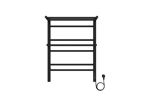 Полотенцесушитель электрический Aquatek Альфа П7 500х700 мм, с полкой, черный муар AQ EL RRP0770BL Полотенцесушитель электрический Aquatek Альфа П7 500х700 мм, с полкой, черный муар AQ EL RRP0770BL