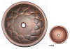 Картинка анонса товара «раковина медная bronze de luxe r103, цвет - coffee (кофейный), 42 х 42 х 15 см r103_coffee»