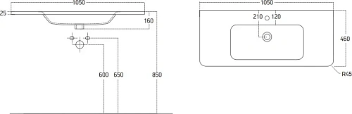 Раковина STWORKI 105 12105-KL 559779 Раковина STWORKI 105 12105-KL 559779