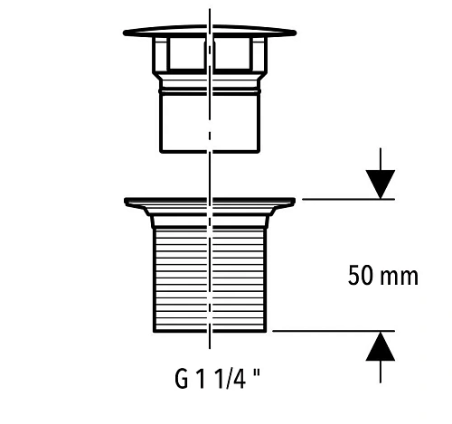 Донный клапан Geberit 152.050.21.1 Донный клапан Geberit 152.050.21.1