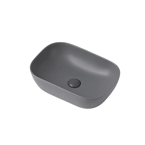 Раковина ABBER Rechteck AC2200MG накладная, серая матовая Раковина ABBER Rechteck AC2200MG накладная, серая матовая