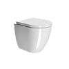 Унитаз приставной GSI PURA безободковый Swirlflush белый (882011) без сиденья Унитаз приставной GSI PURA безободковый Swirlflush белый (882011) без сиденья