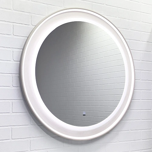 Зеркало Comforty Ереван-80 00-00014157 LED-подсветка, бесконтактный сенсор, антизапотевание, серый шелк Зеркало Comforty Ереван-80 00-00014157 LED-подсветка, бесконтактный сенсор, антизапотевание, серый шелк