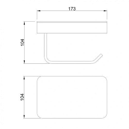 Держатель туалетной бумаги ABBER Westen AA1730G с полкой для телефона золото Держатель туалетной бумаги ABBER Westen AA1730G с полкой для телефона золото