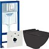 Комплект Система инсталляции Grohe Rapid SL 38775001 4 в 1 с кнопкой смыва + Унитаз подвесной STWORK 544734 Комплект Система инсталляции Grohe Rapid SL 38775001 4 в 1 с кнопкой смыва + Унитаз подвесной STWORK 544734
