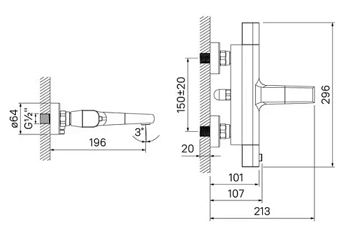 Смеситель для ванны IDDIS UNISB02i74WA Смеситель для ванны IDDIS UNISB02i74WA