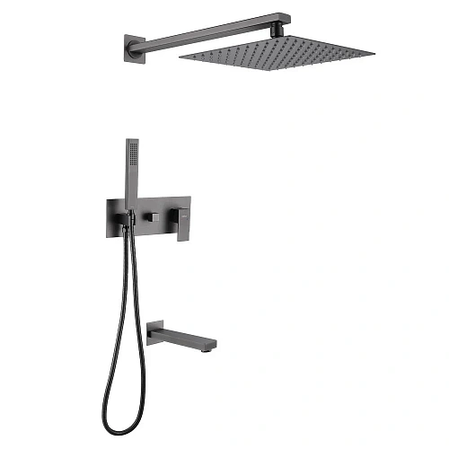 Душевая система ABBER Daheim AF8217NG скрытого монтажа с изливом, никель Душевая система ABBER Daheim AF8217NG скрытого монтажа с изливом, никель