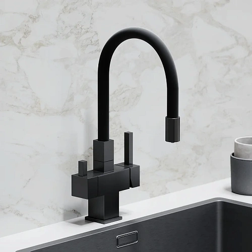 Смеситель для кухни Sancos Arno SC4005MB под фильтр, черный матовый Смеситель для кухни Sancos Arno SC4005MB под фильтр, черный матовый